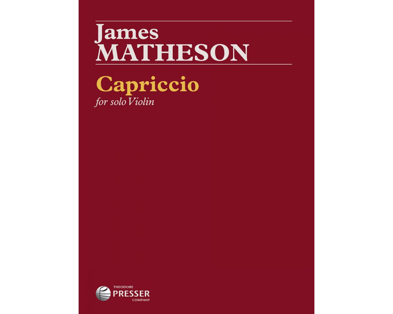 CLEARANCE: Matheson Capriccio for Violin