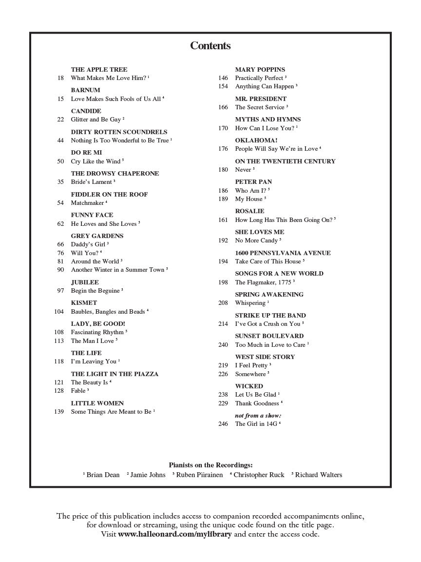 Singer's Musical Theatre Anthology Soprano Volume 5