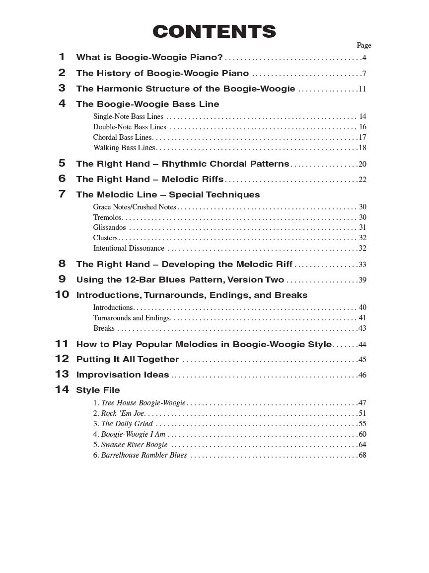 Boogie-Woogie Piano - Hal Leonard Keyboard Style Series