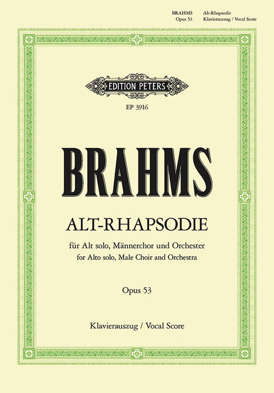 Brahms Alto Rhapsody Op. 53
