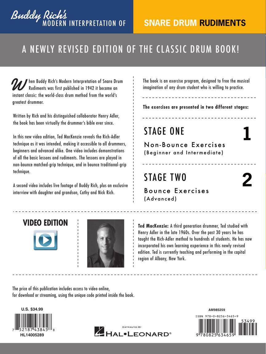 Rich, Buddy - Modern Interpretation of Snare Drum Rudiments