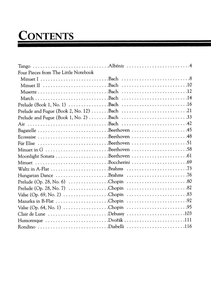 Library of Piano Classics - Large Print Edition