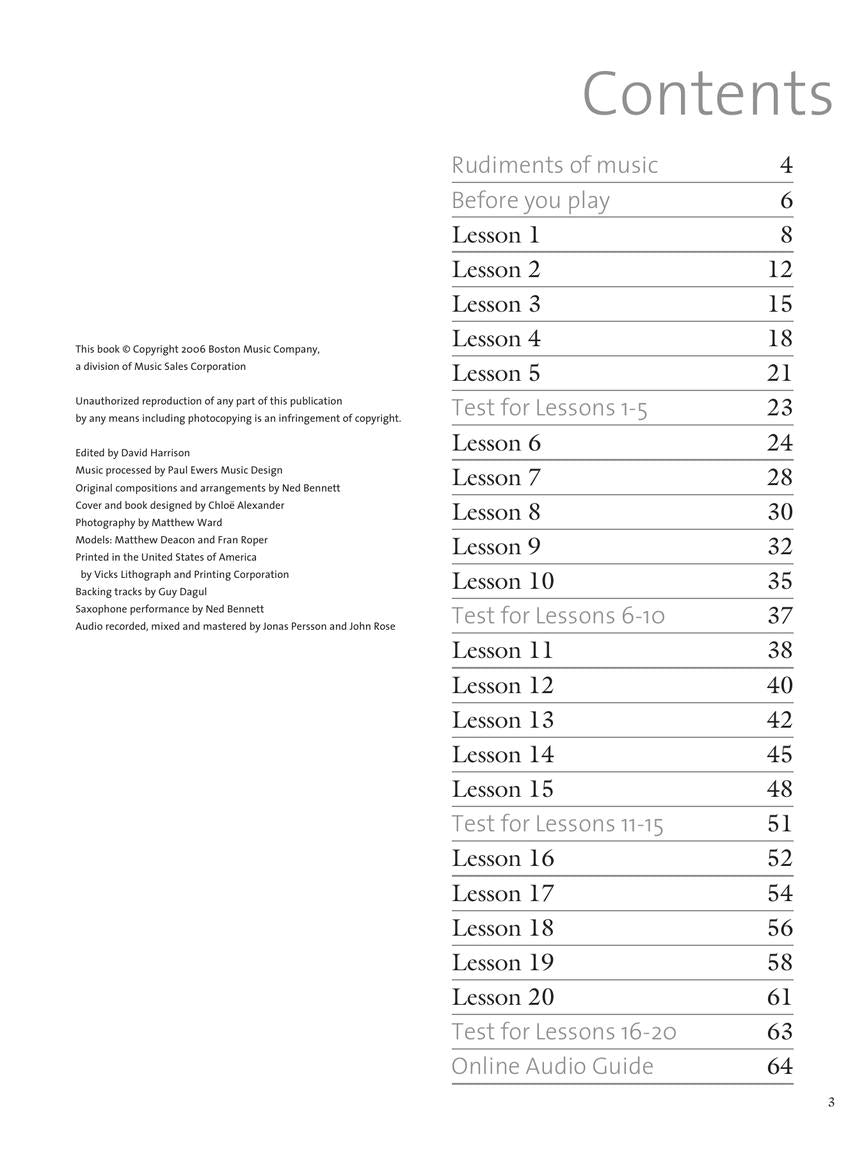 New Tune a Day Alto Saxophone, Book 1