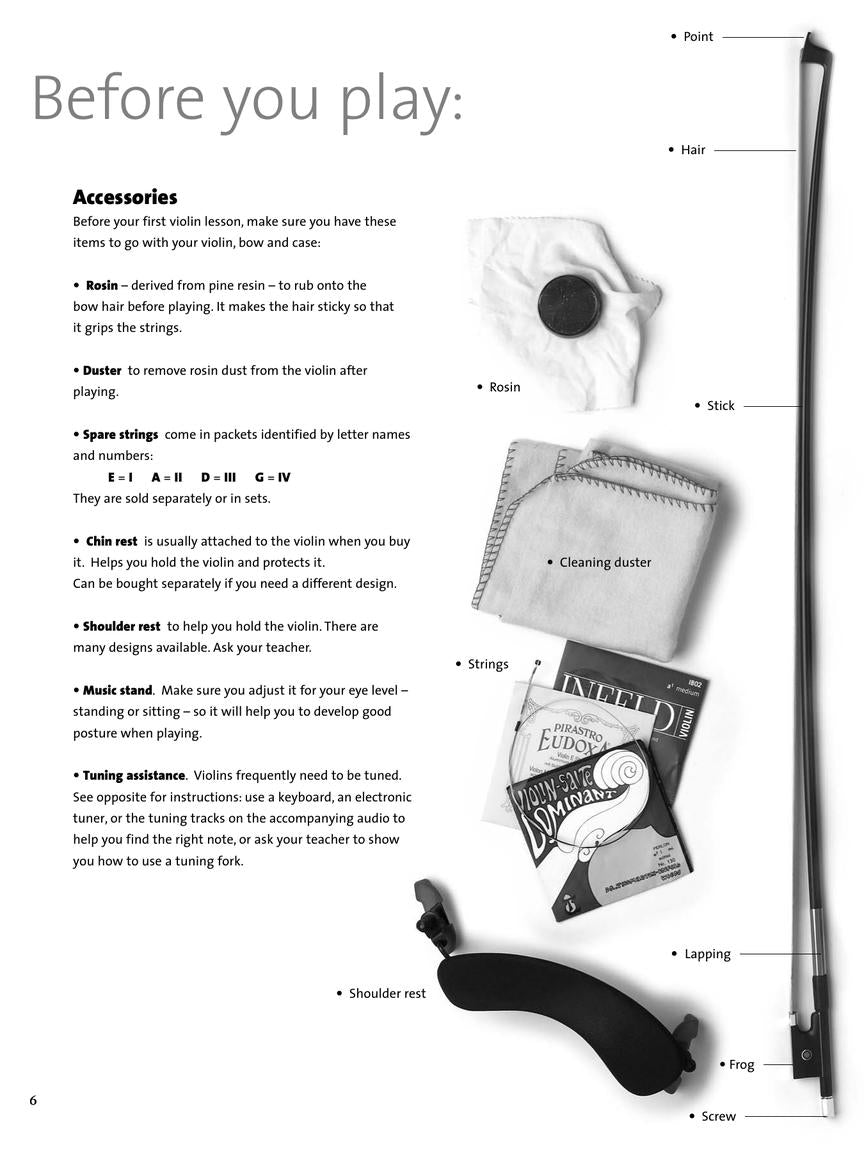 New Tune a Day Violin, Book 1 Audio and Video Access