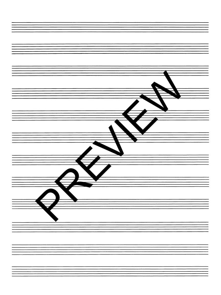 Passantino Spiral Book #75 64 Pages 12 Stave Both Sides 9x12