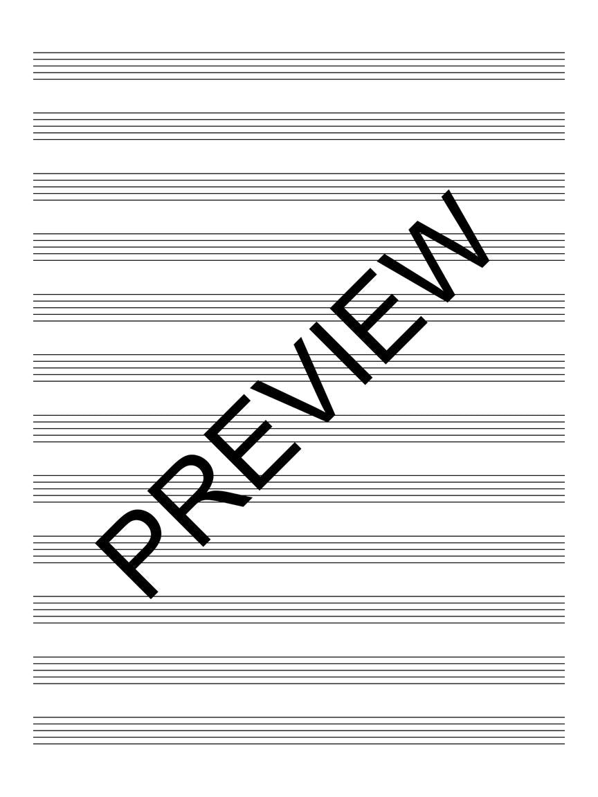 Manuscript Paper Wire-Bound: Passantino #85, 96pgs, 12 Stave (9" x 12")