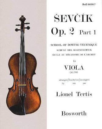 Ševčík: School of Bowing Technique (Viola - Op. 2, Pt. 1)