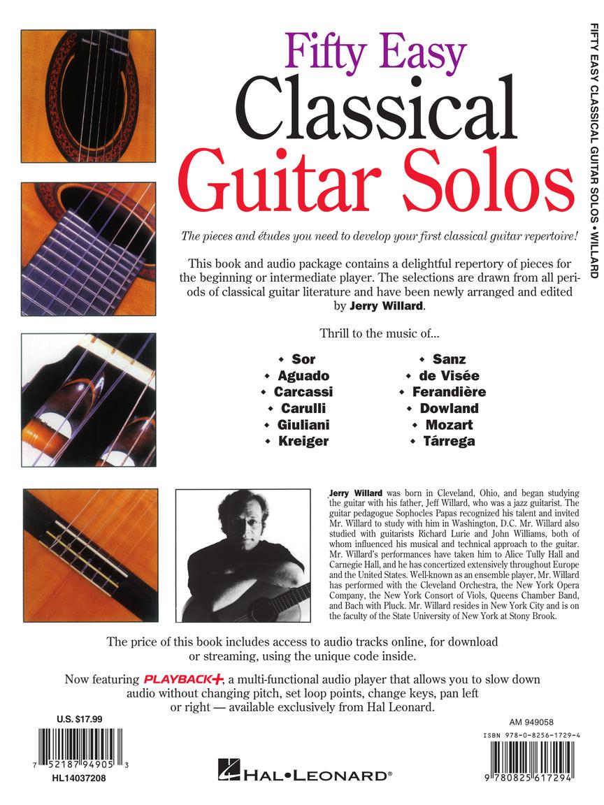 Fifty Easy Classical Guitar Solos