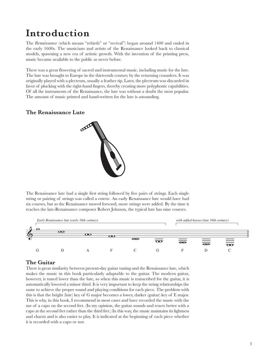Easy Renaissance Pieces for Classical Guitar