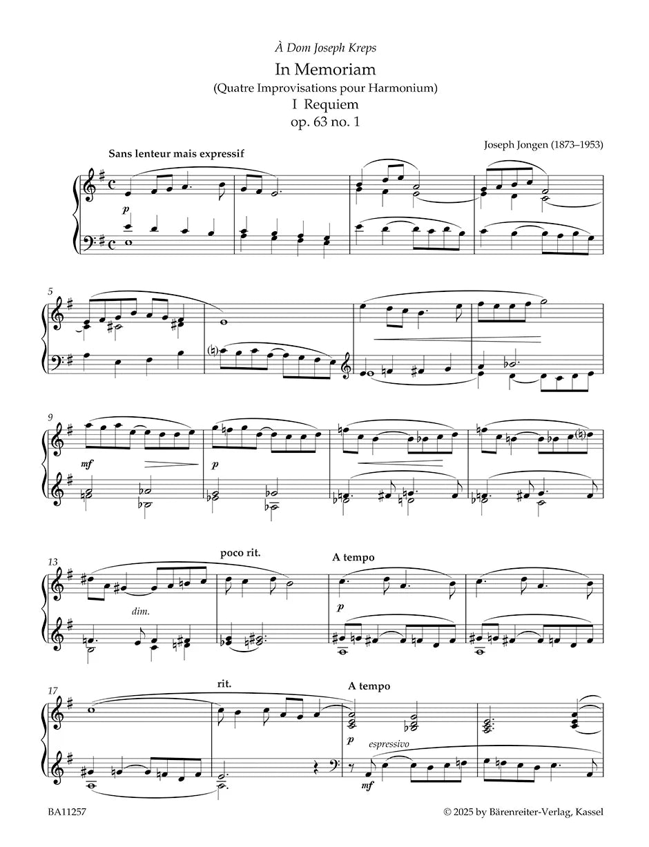 Jongen: Complete Works for Organ and for Harmonium - Volume III