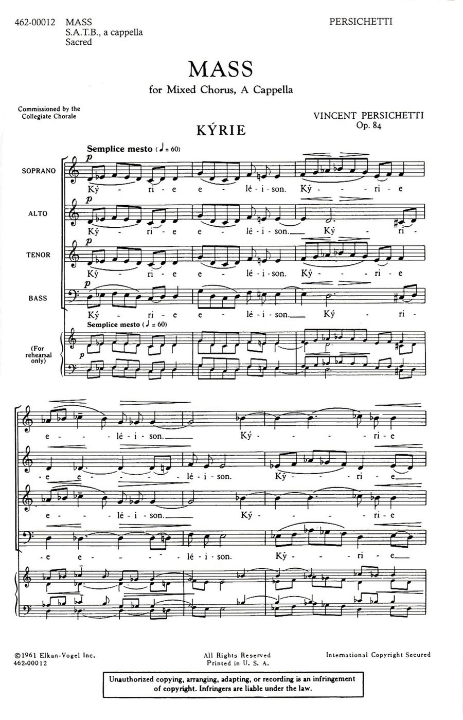 Persichetti Mass