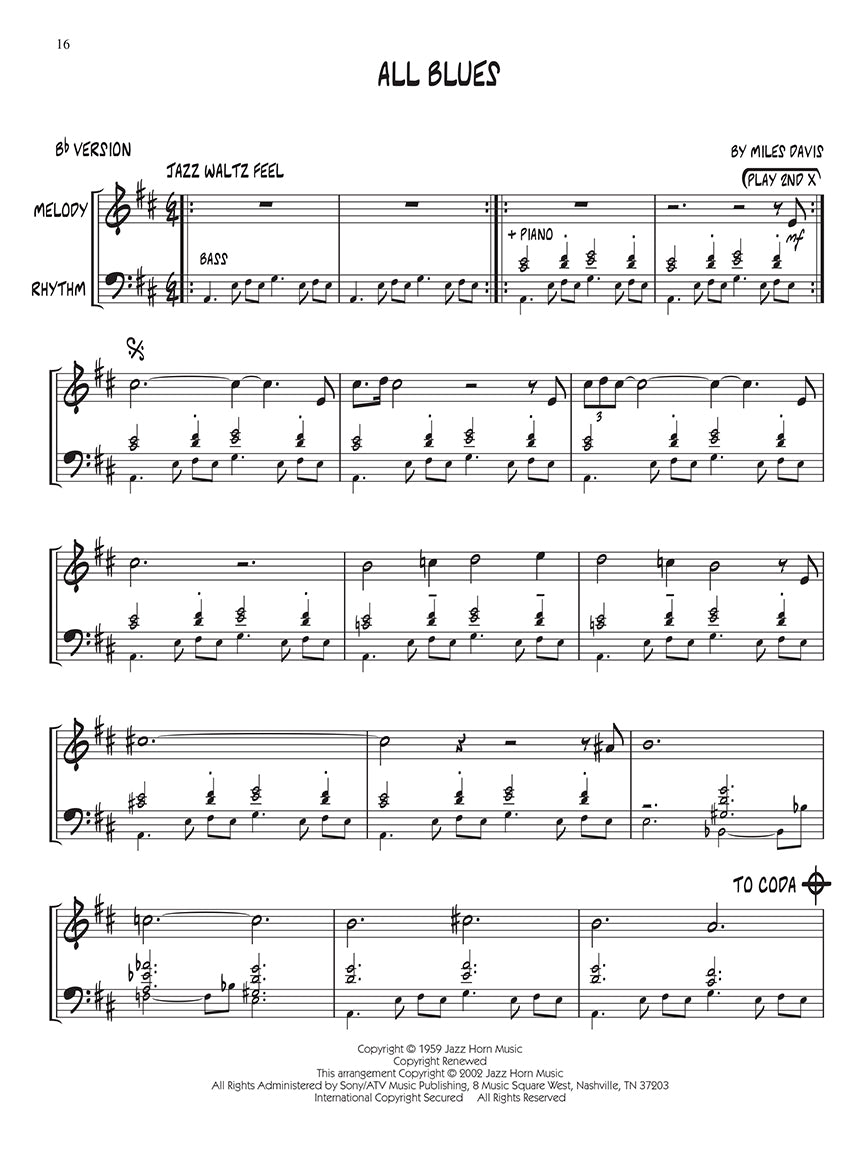 Davis, Miles - Jazz Play Along, Vol. 2