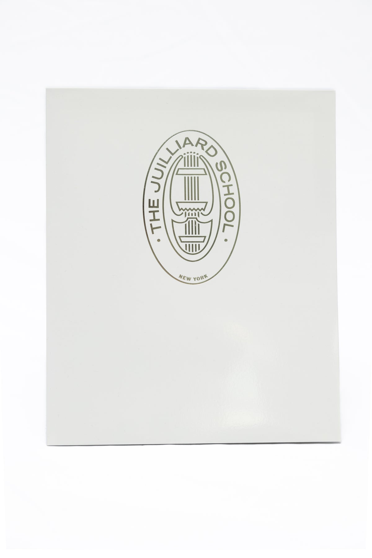 Folder: Juilliard Seal foil printed