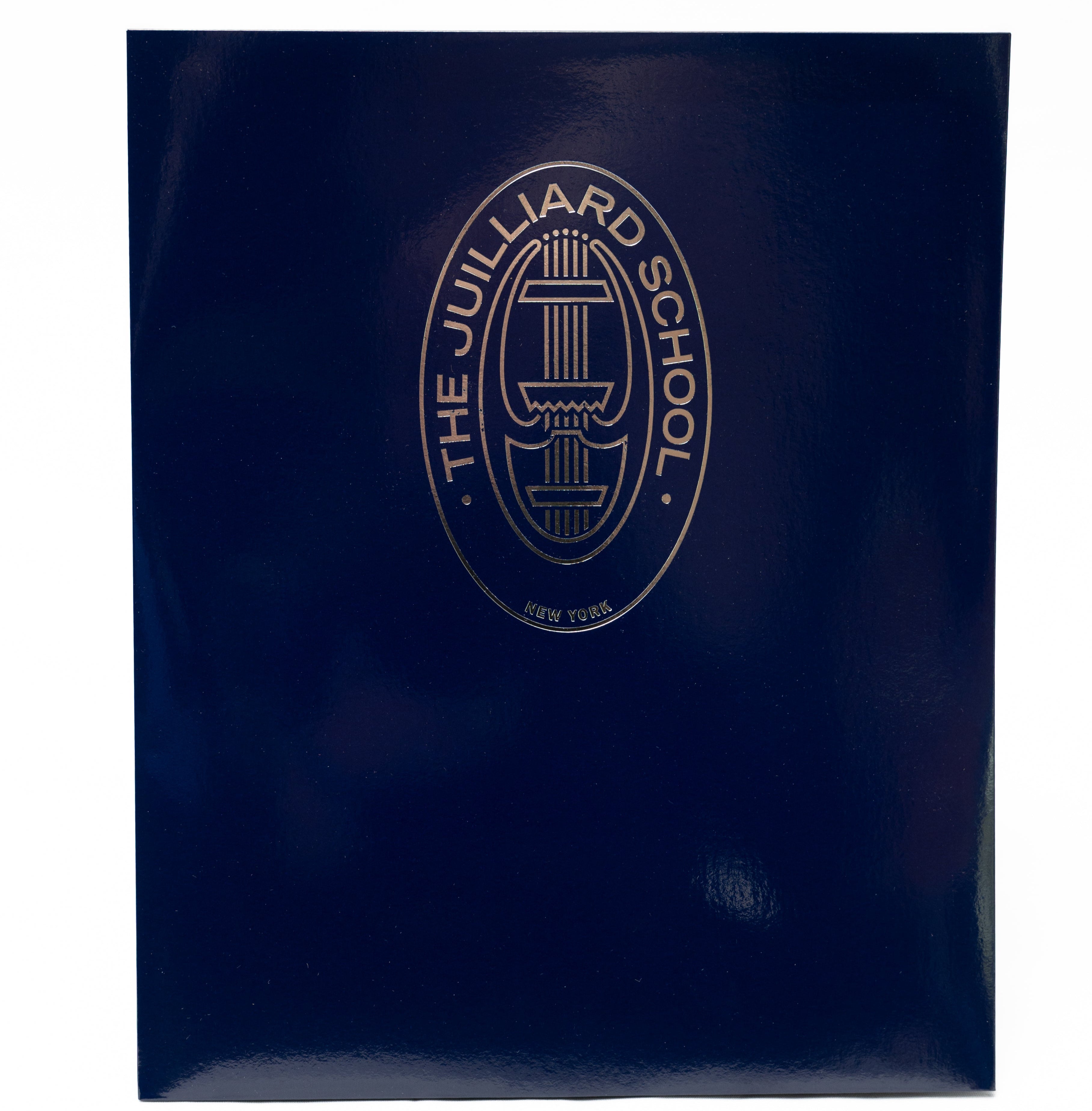 Folder: Juilliard satin finish - seal foil printed on center