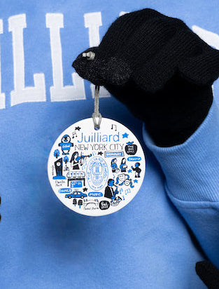 Ornament: Flat Ceramic Juila Gash x Juilliard