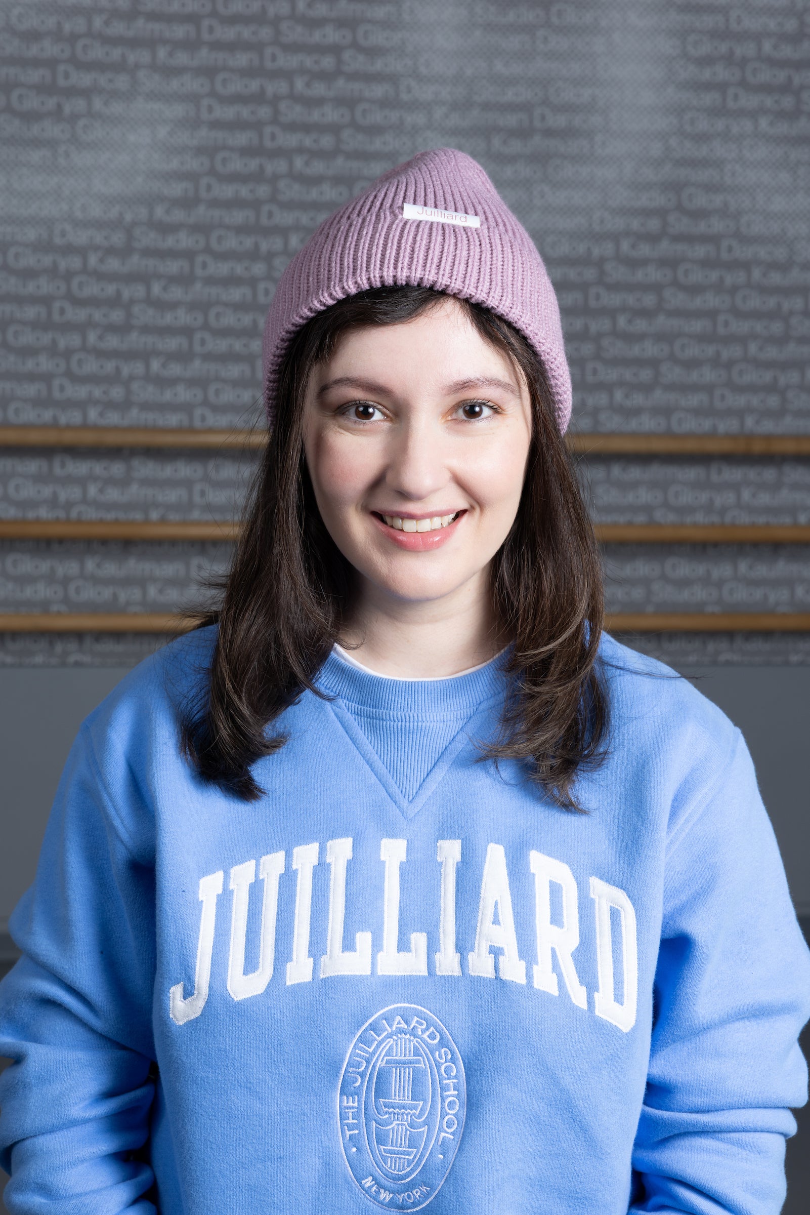 Beanie: Juilliard ribbed cuff dusty rose