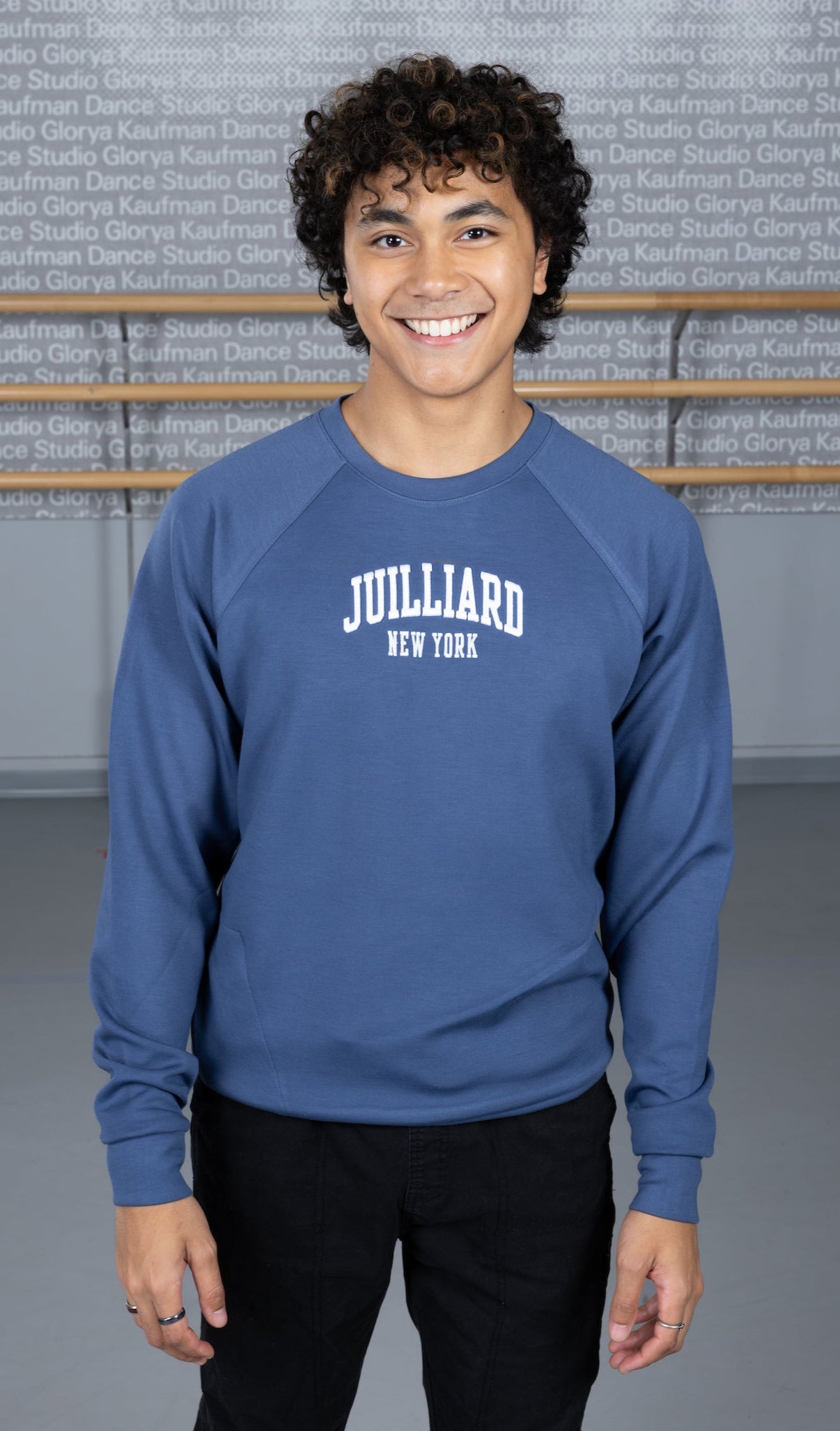 Clearance: Crew Pullover: Juilliard Scuba Knit with 3D embroidery