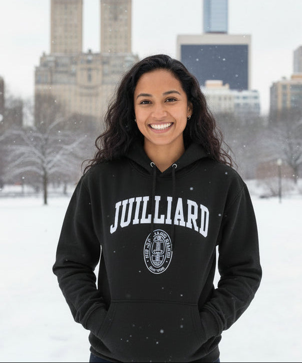Sweatshirt: Embroidered Hooded Juilliard 1991 Collection by L2