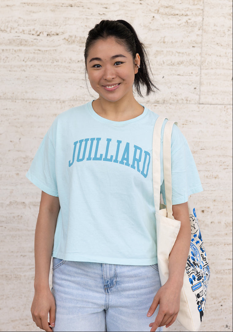 T-Shirt: Crop Midi (Ringspun, washed cotton)