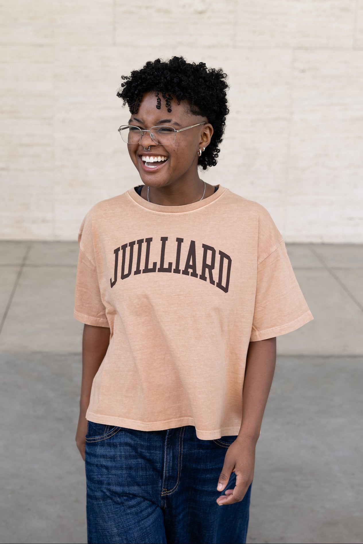 T-Shirt: Crop Midi (Ringspun, washed cotton)