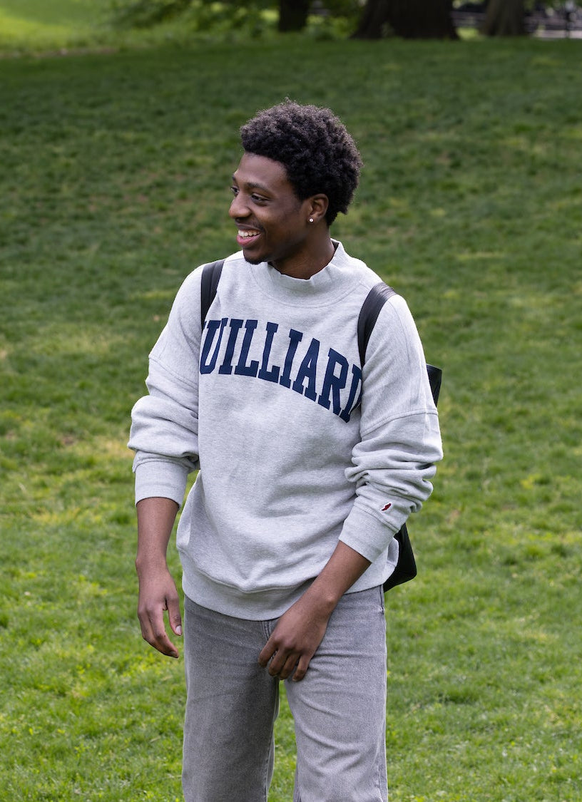 Sweatshirt: Diana Mock-Neck Reverse Fleece