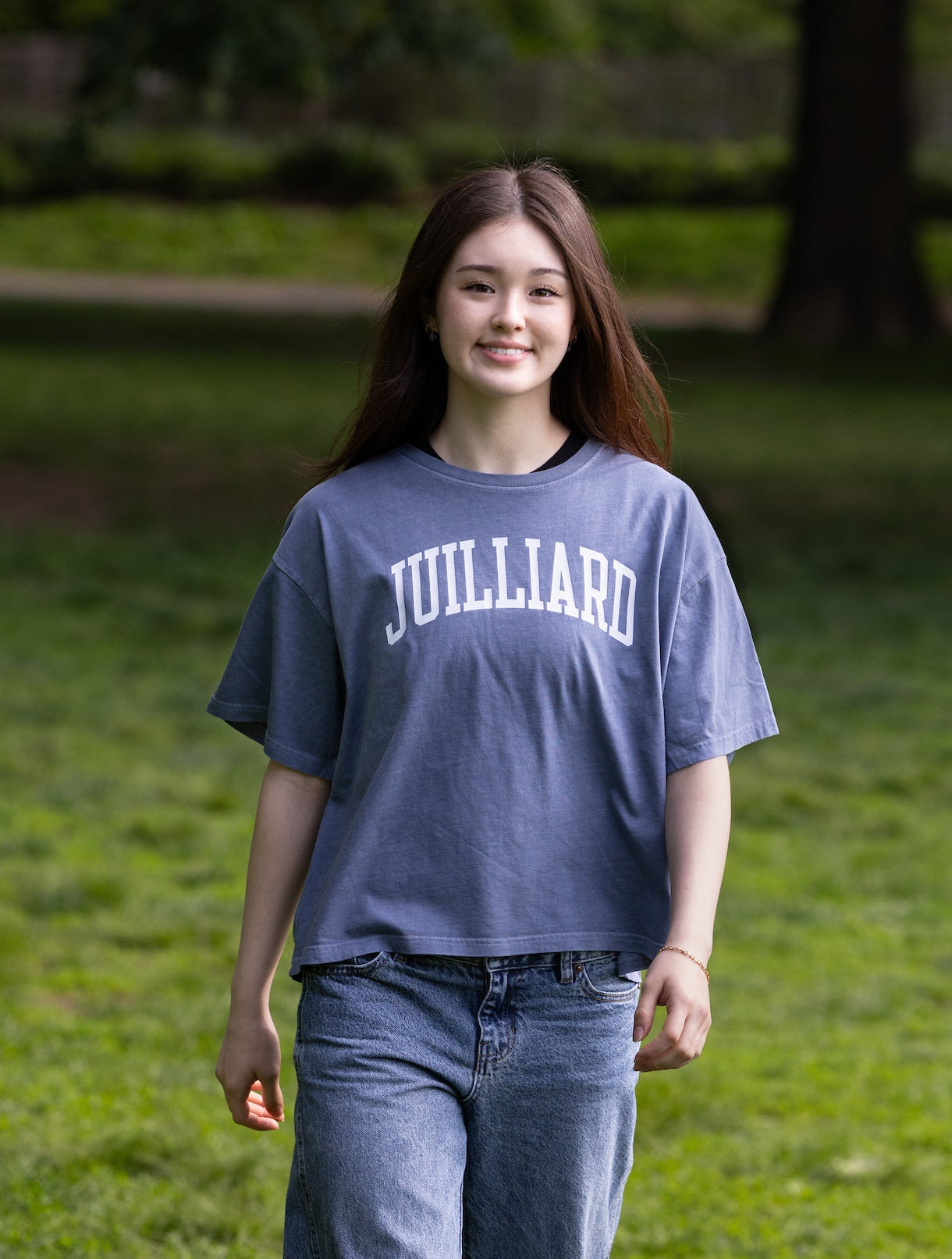T-Shirt: Crop Midi (Ringspun, washed cotton)