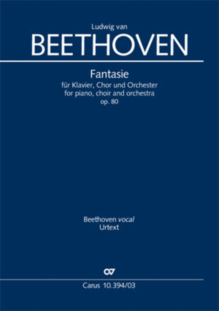 Beethoven: Fantasy Op. 80 Vocal Score
