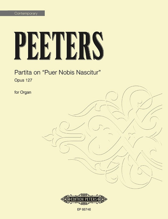Peeters Partita on 'Puer Nobis Nascitur'
