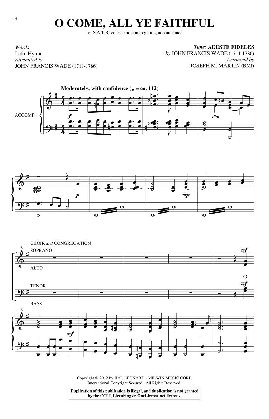 Carols for Choir and Congregation