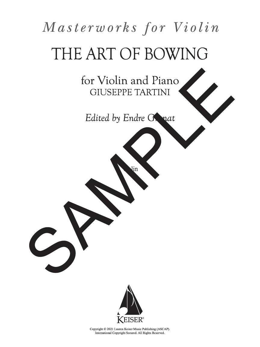 Tartini The Art of Bowing: Variations on a Theme of Corelli for Violin and Piano