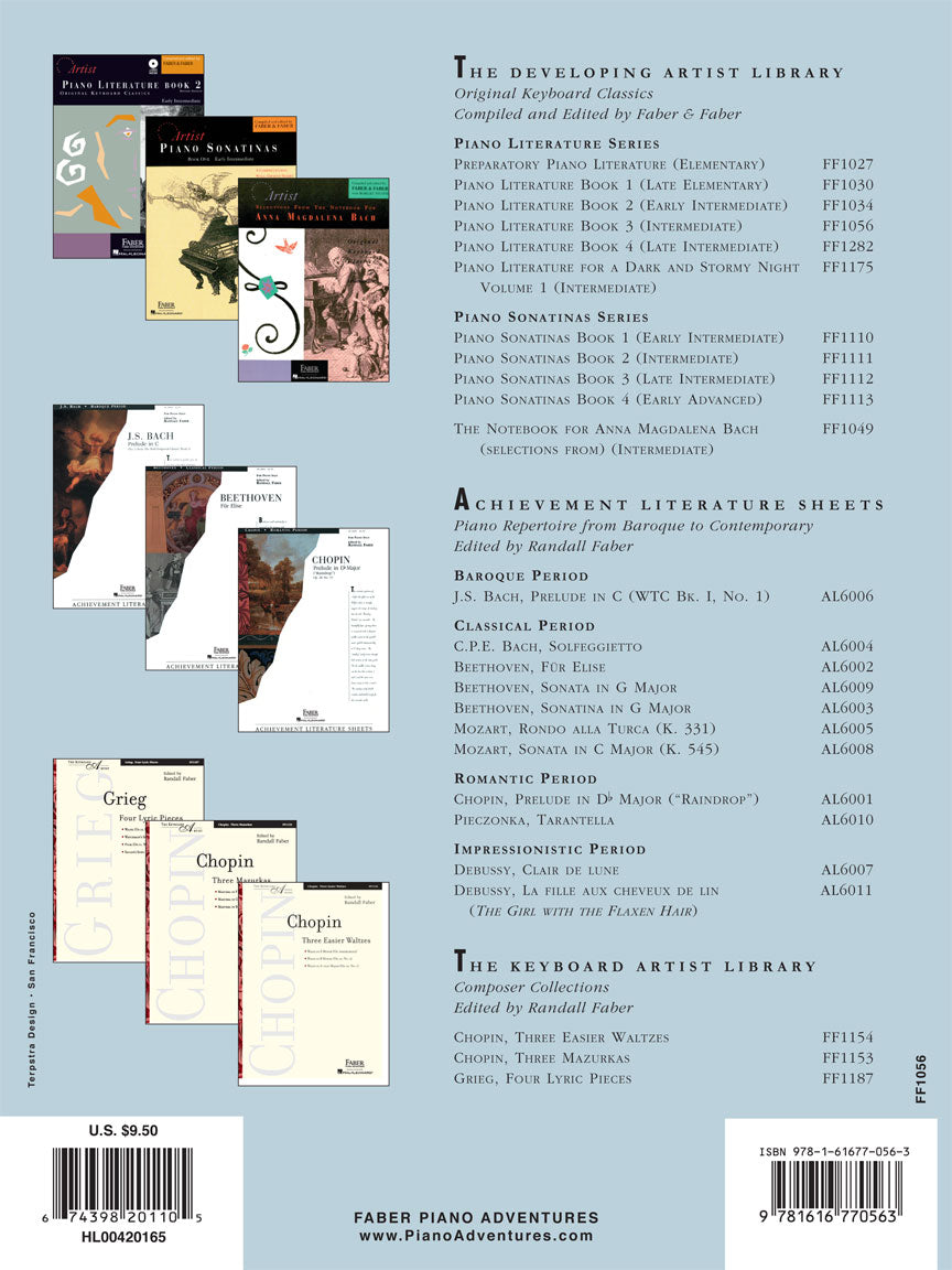 Faber Piano Literature - Book 3 Revised Edition