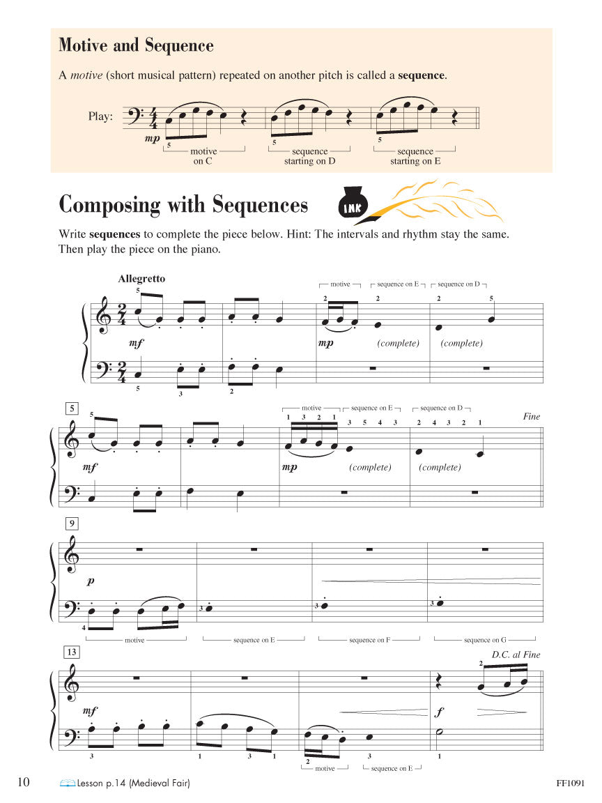 Faber Piano Adventures Theory Book 4