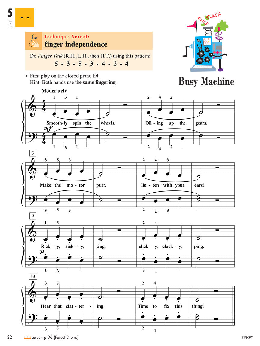 Clearance: Faber Piano Adventures Technique & Artistry Book - Level 1