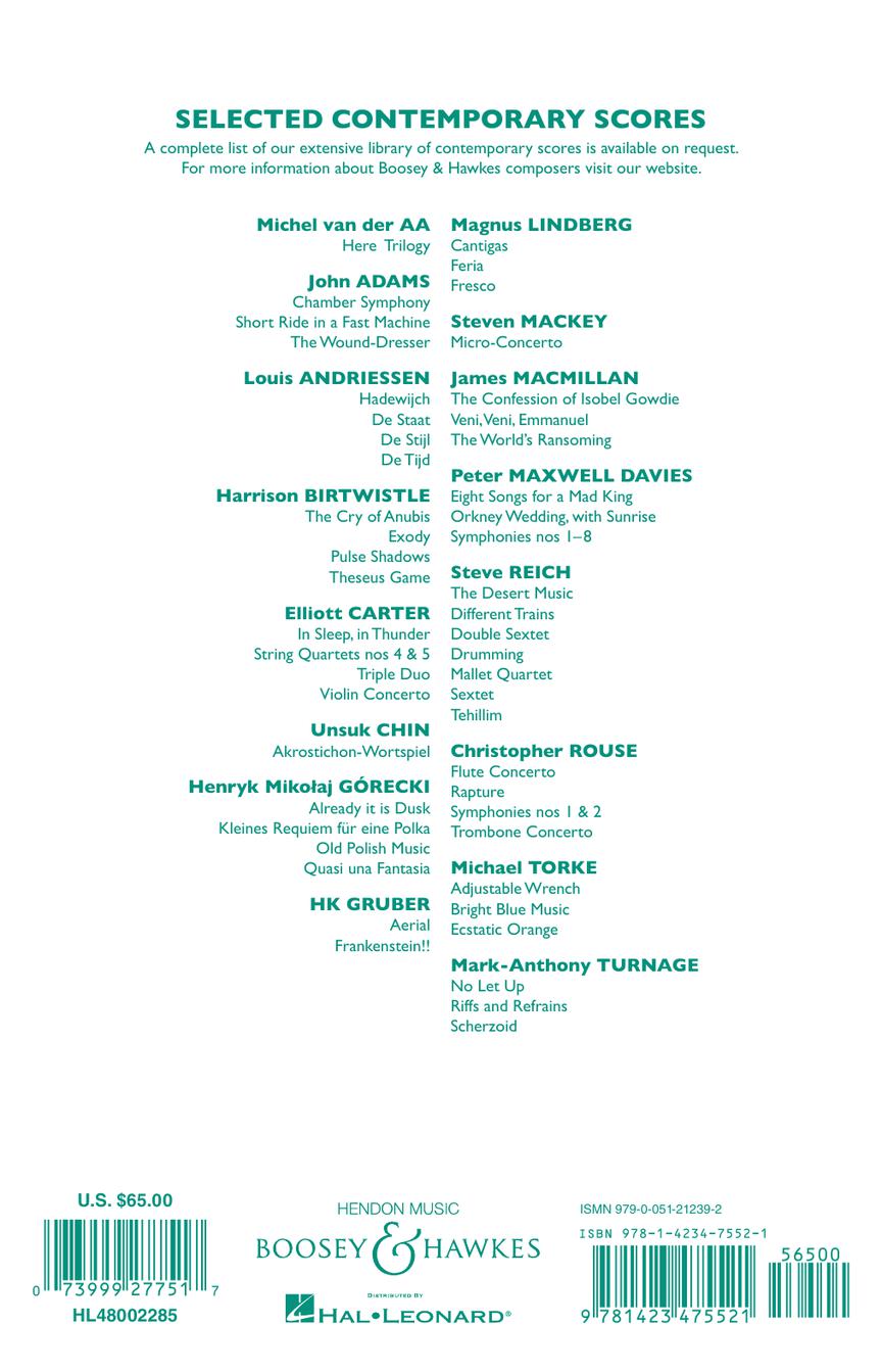 Reich Music for 18 Musicians Score