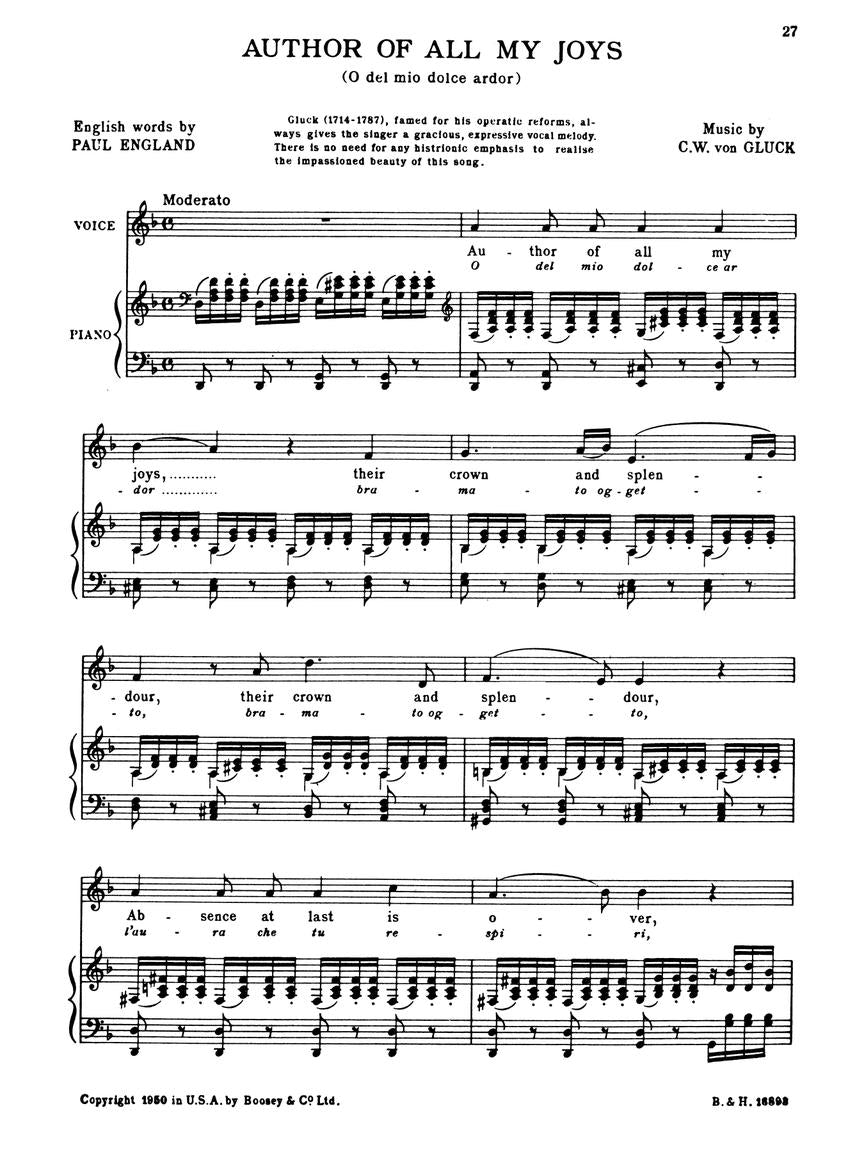 Contralto Songs (New Imperial Edition)