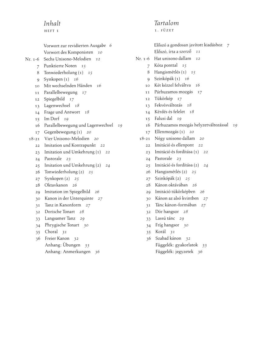 Bartok Mikrokosmos Volume 1 (Pink)