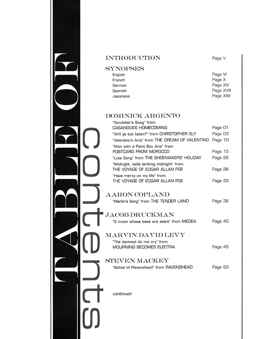 American Arias Tenor