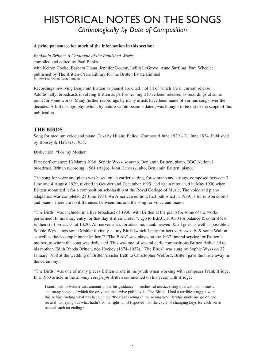 Britten, Benjamin - Collected Songs High