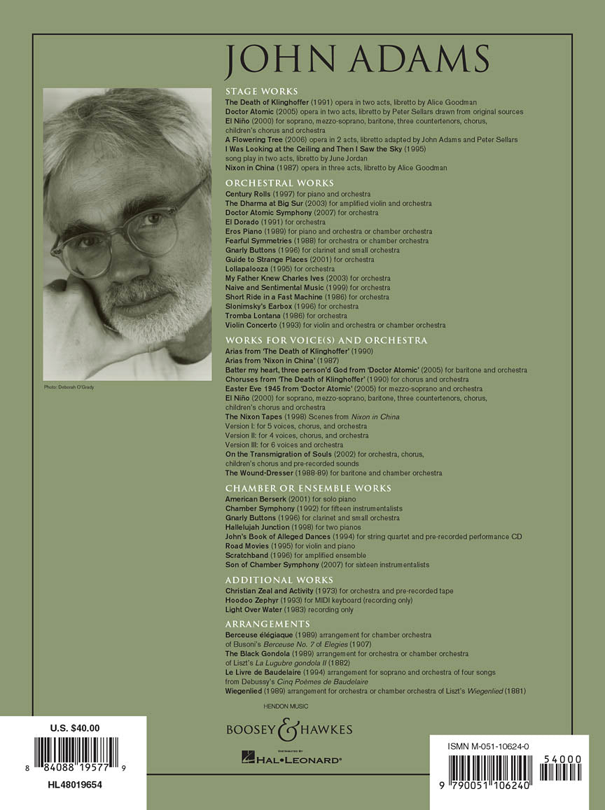 Adams: John's Book of Alleged Dances (Parts With CD)