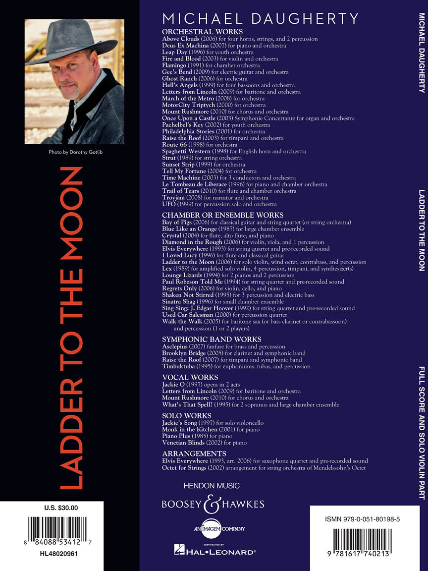 Daugherty Ladder to the Moon - Full Score & Solo Violin