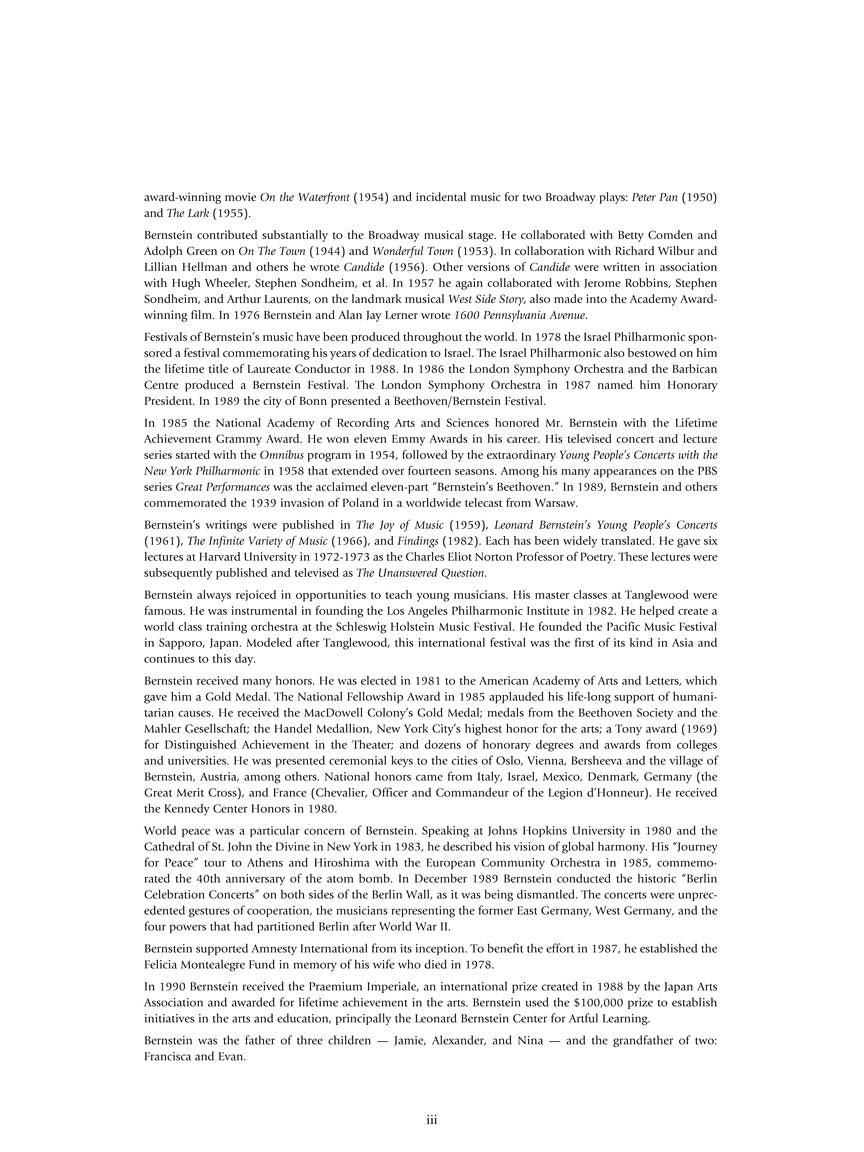 Bernstein - Variations on an Octatonic Scale