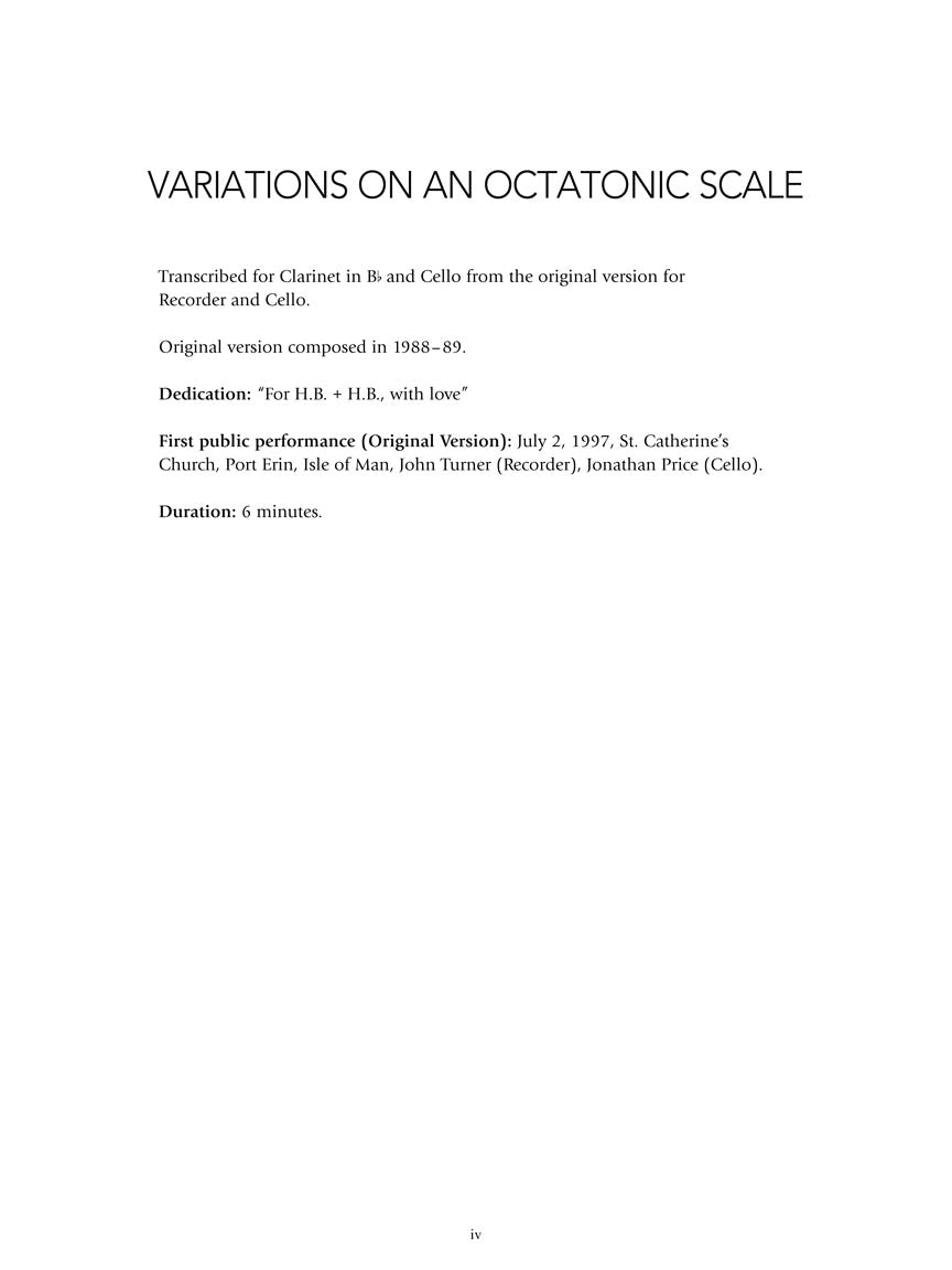 Bernstein - Variations on an Octatonic Scale