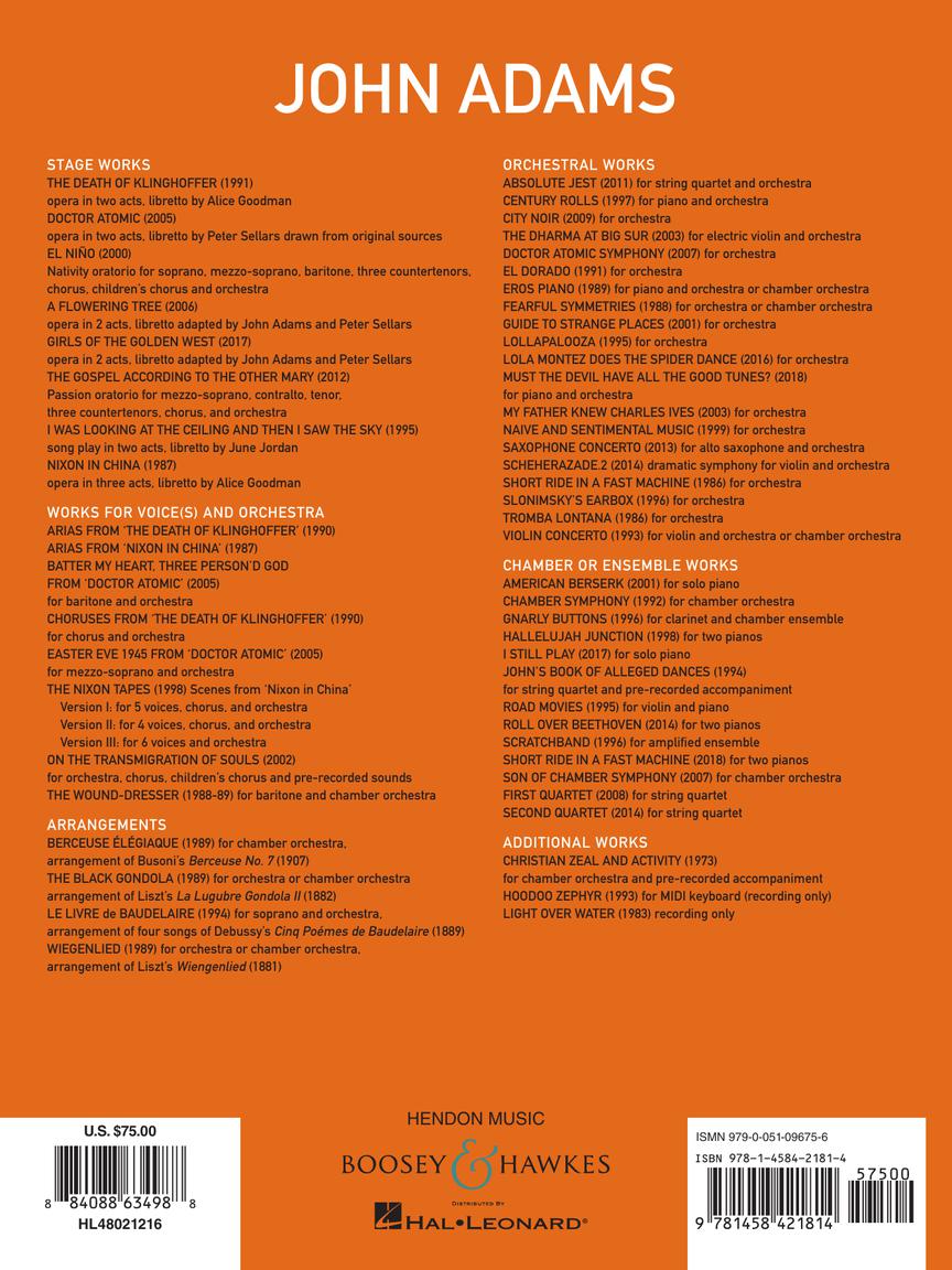 Adams: El Nino - Vocal Score