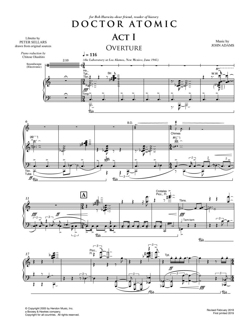 Adams: Doctor Atomic (Vocal Score)
