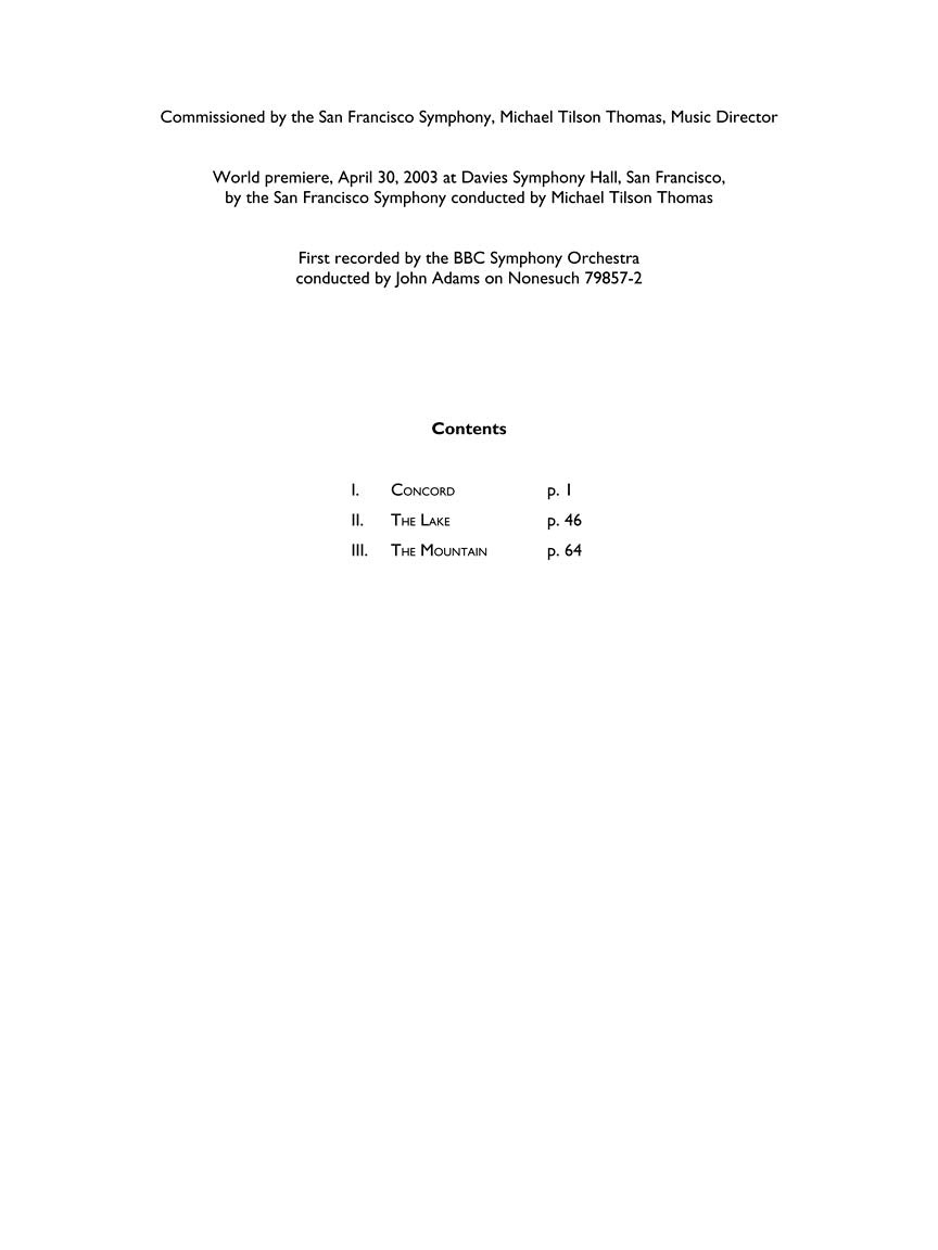 Adams: My Father Knew Charles Ives (Full Score)