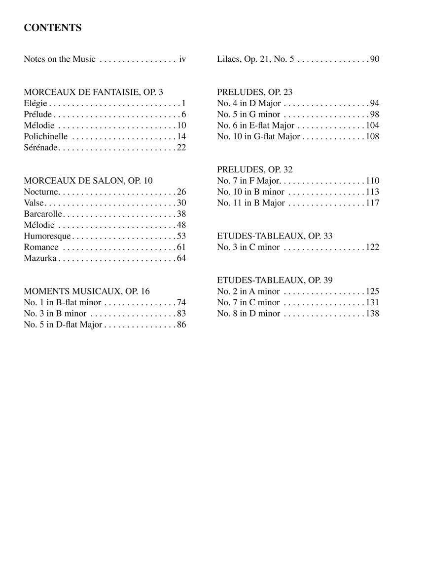 Rachmaninoff - Piano Anthology - 27 Pieces for Piano