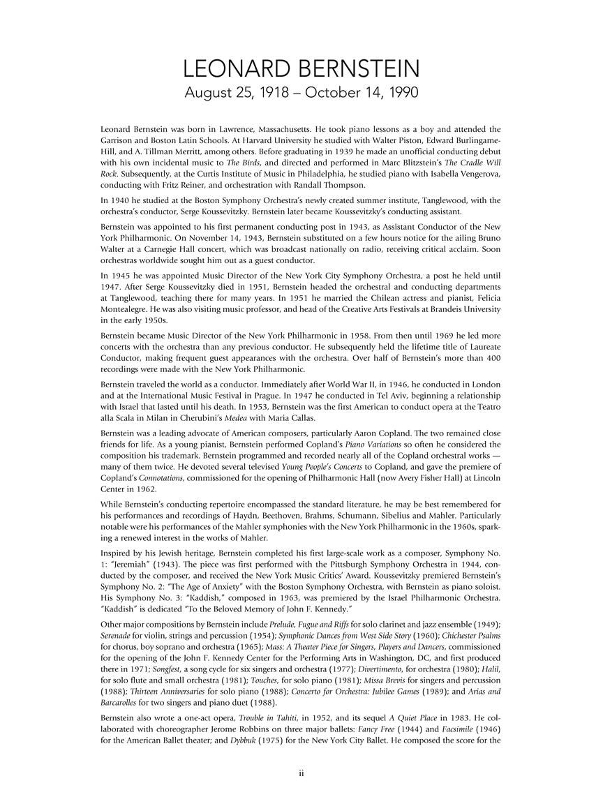 Bernstein Complete Anniversaries for Piano