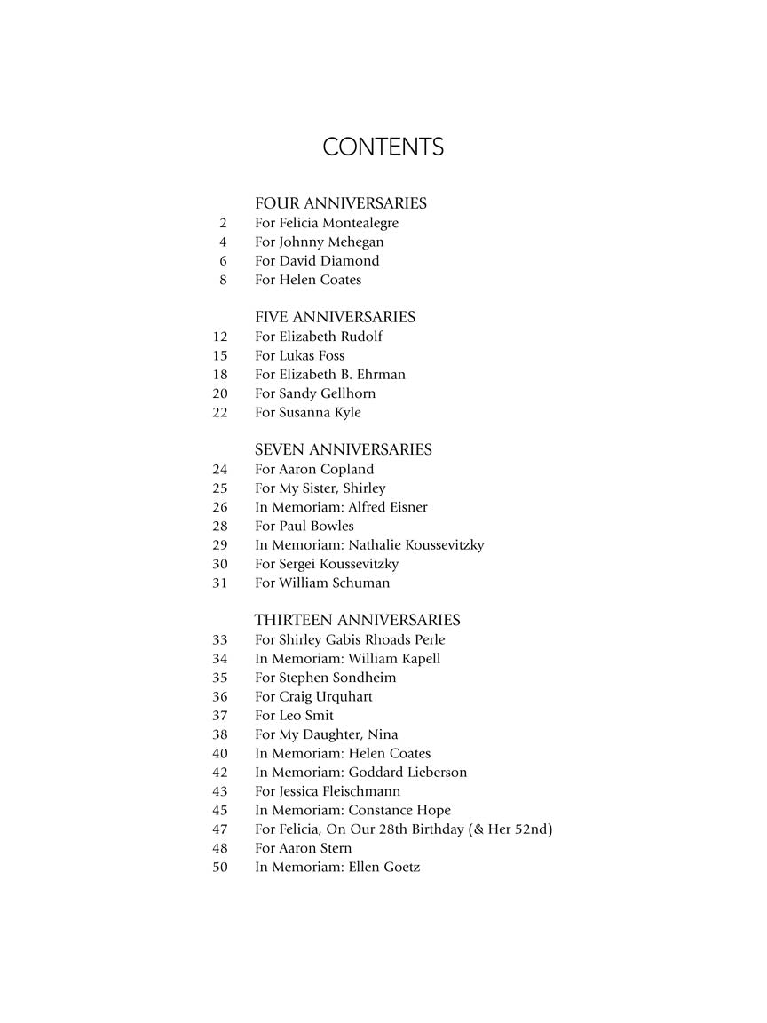 Bernstein Complete Anniversaries for Piano