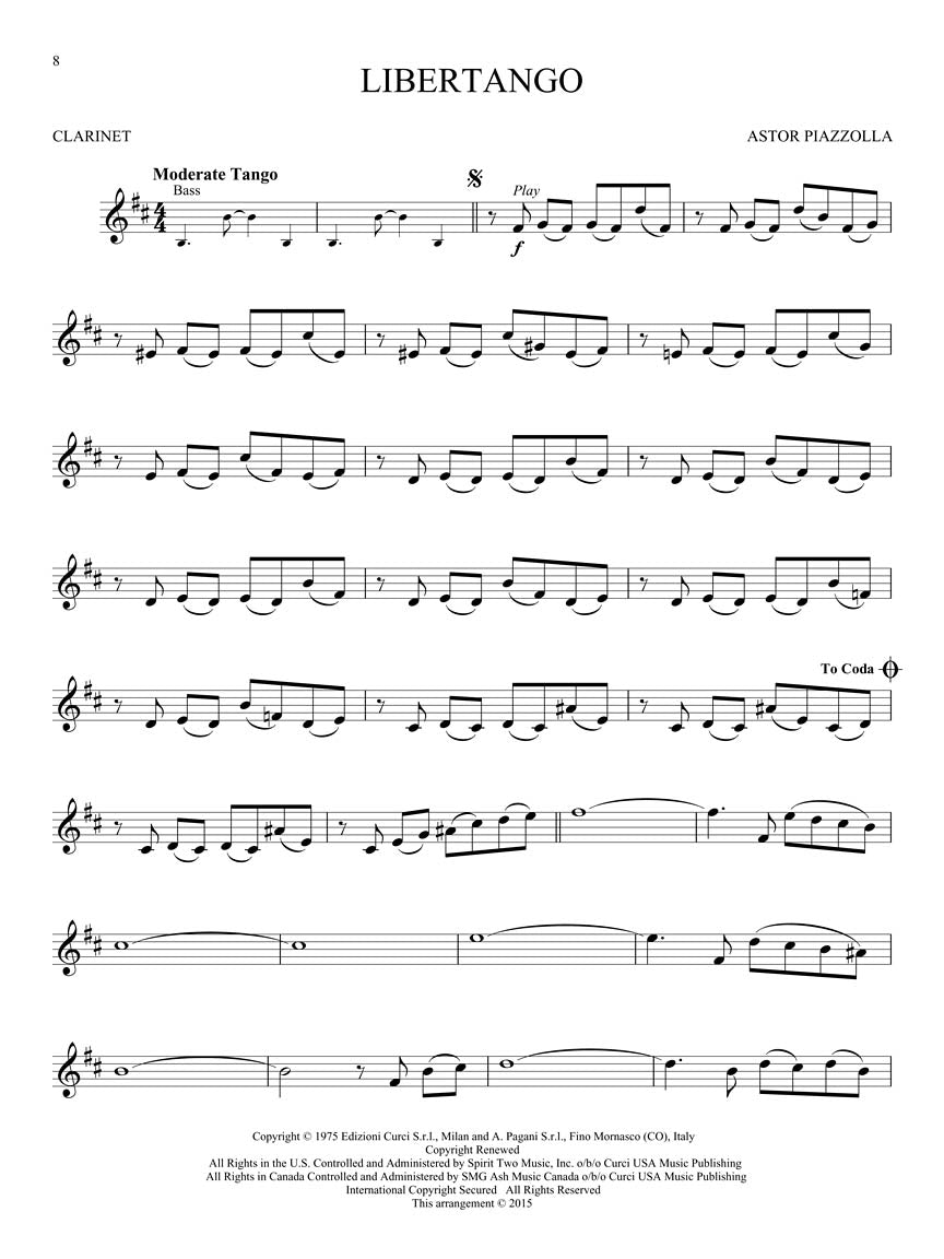 Piazzolla Tangos - Instrumental Play-Along