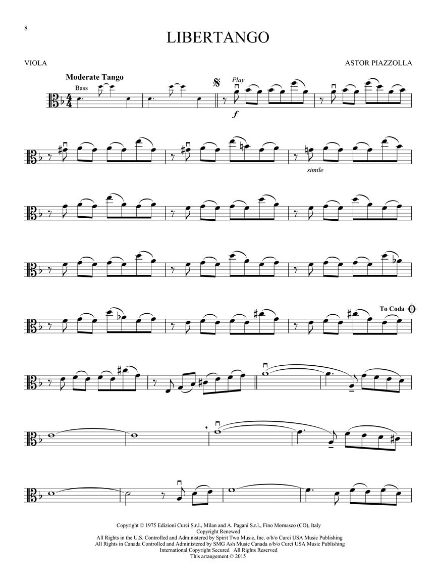 Piazzolla Tangos - Instrumental Play-Along